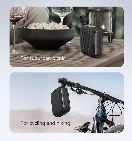 Usams YX015 Bluetooth-Lautsprecher 5W mit Akkulaufzeit bis zu 3.5 Stunden Schwarz