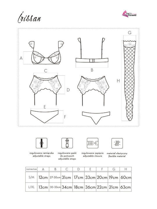 Livia Corsetti Lace Underwear Set with Brazil White Irissan Set