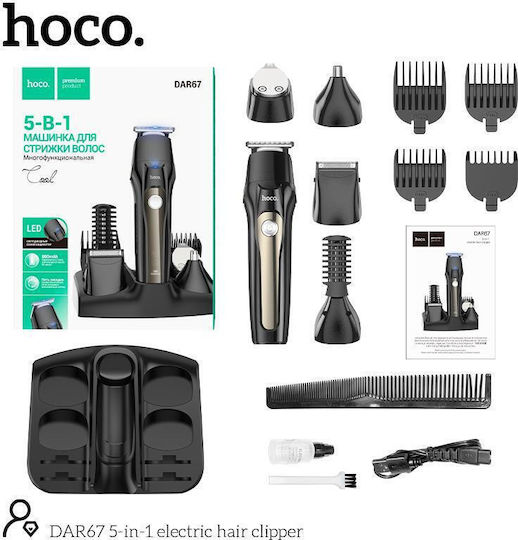 Hoco Set Hair Clipper Black DAR67
