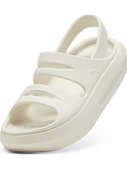 Women's Flat Sandals in Beige Color