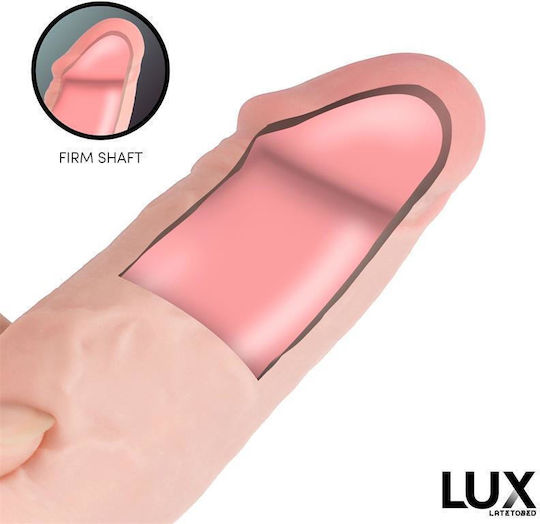 Lux Wolf Triple Dildo Realistic Flesh