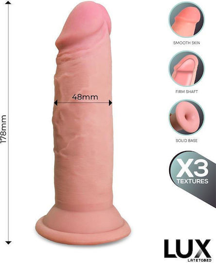Lux Wolf Triple Dildo Realistic Flesh