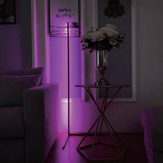 LED Stehlampe RGB Modell Schwarz 140 cm Fernbedienung Inklusive