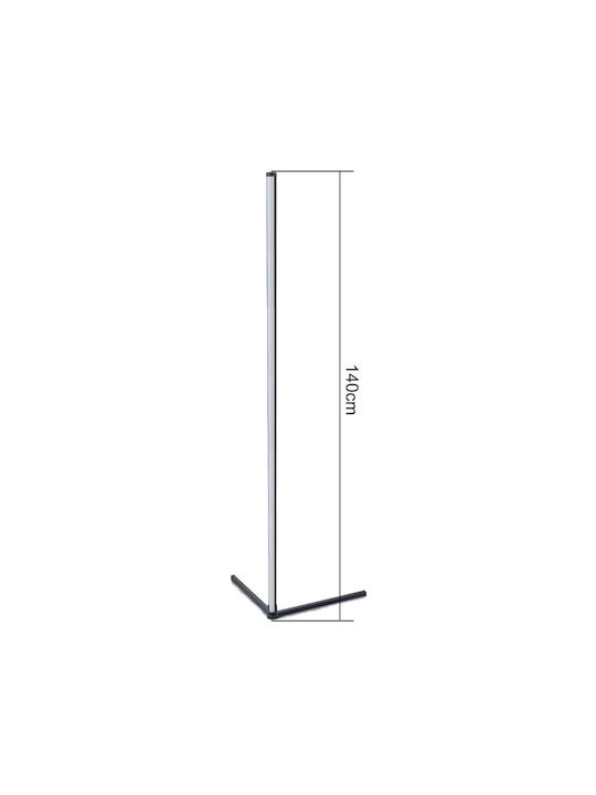 Led Floor Lamp Rgb Model Black 140 Cm Remote Control Included