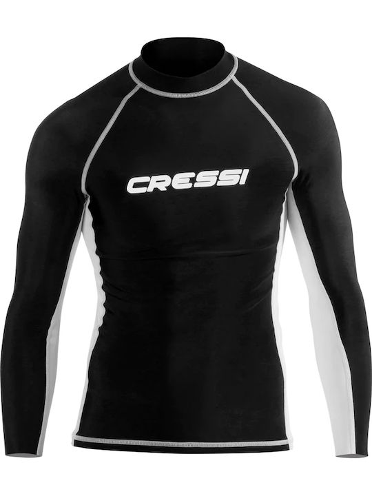 CressiSub UPF 50+ Men Long Sleeve Sun Protection Shirt Black