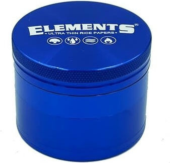 Elements Grinder Τρίφτης Μπλε Medium 55mm Aluminium 4 Parts
