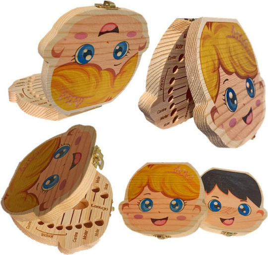 Baby Tooth Box made of Wood for Boy