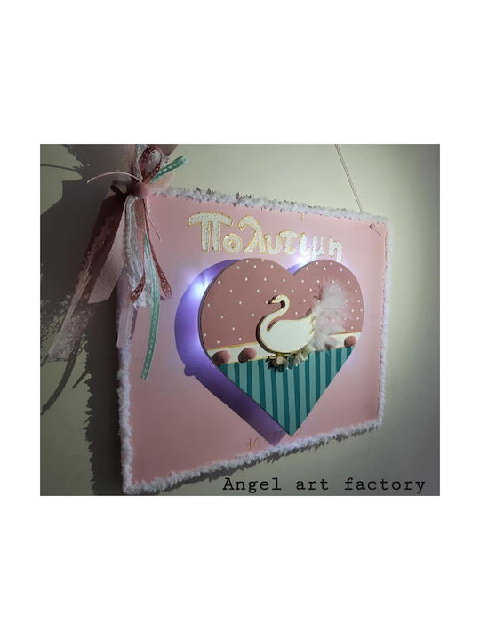 Children's Wooden Illuminated Frame "3D Heart"