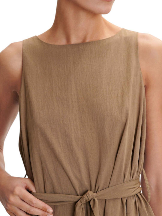 Καλοκαιρινό Mini Φόρεμα για Γάμο / Βάπτιση Khaki