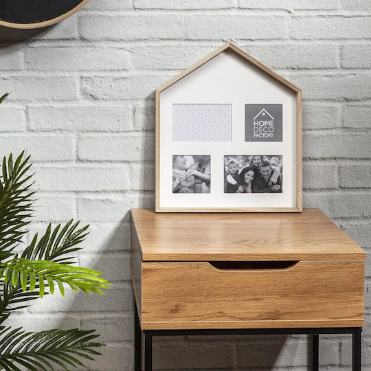 The Home Deco Factory Wooden Photo Frame With Beige Frame