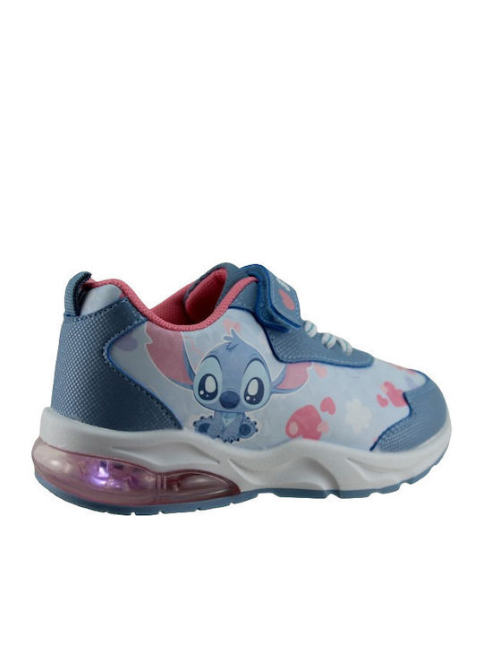 Disney Stitch Kids Sneakers with Lights Light Blue