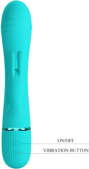 Pretty Love Scocco Mini Δονητής Rabbit 10cm Τιρκουάζ