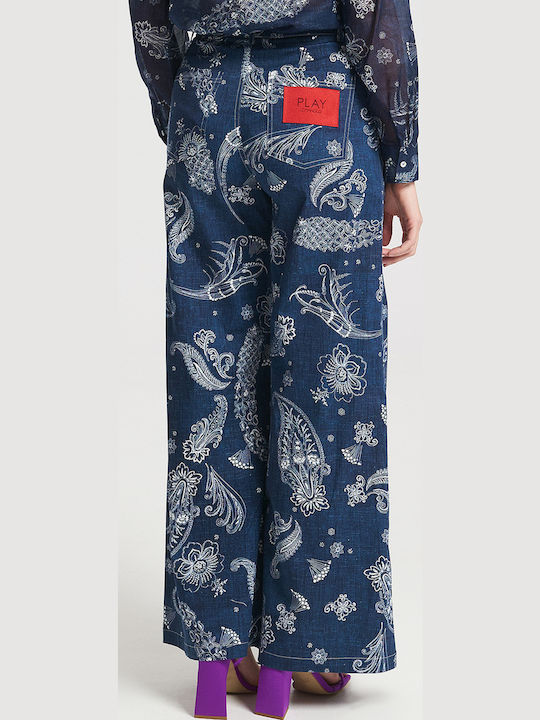 Damen Stoffhose Blau