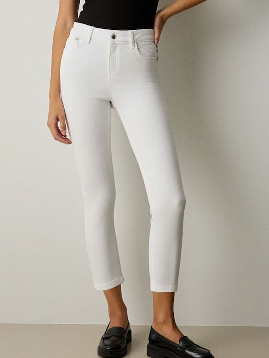 Selena Γυναικείο Jean Παντελόνι σε Skinny Εφαρμογή Λευκό