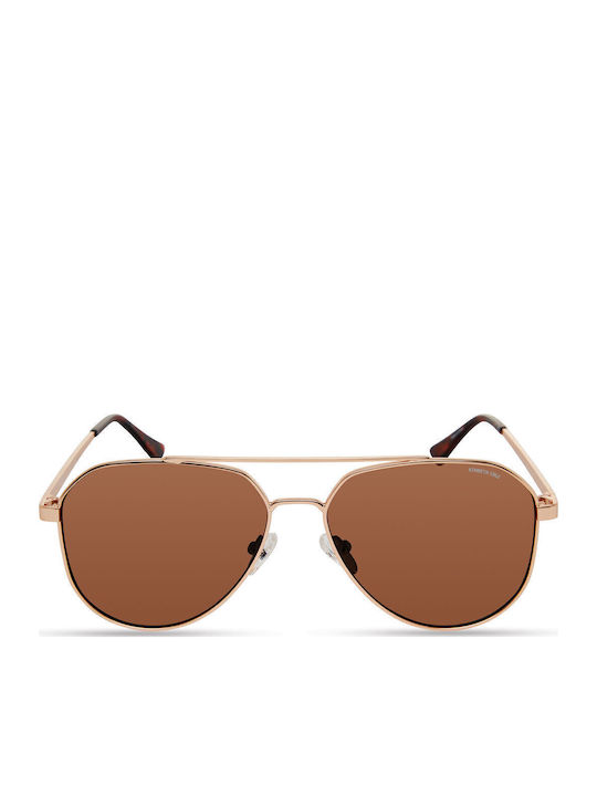 Kenneth Cole Γυαλιά Ηλίου Χρυσά με Μεταλλικό Σκελετό Kenneth Cole Γυαλιά Ηλίου Χρυσά με Μεταλλικό Σκελετό
