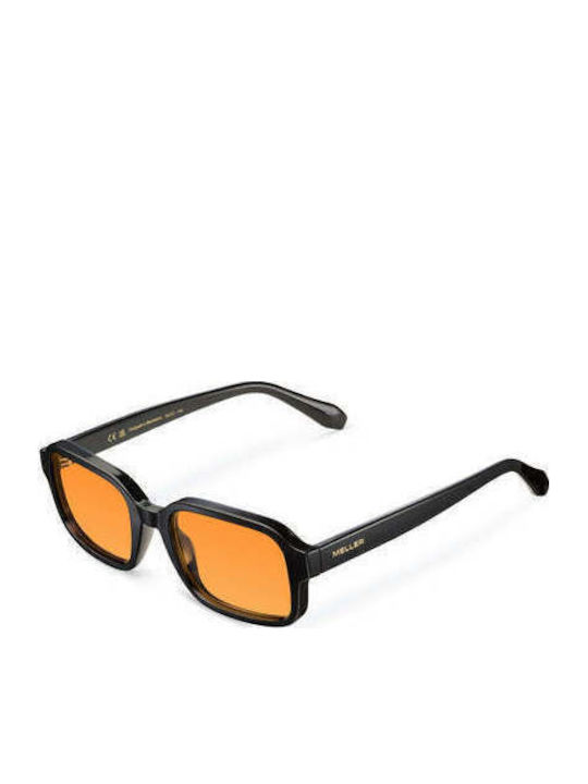 Meller Lebo Unisex Ochelari De Soare Cu Ramă Neagră Din Plastic Și Lentile Portocalii LB-TUTORANGE