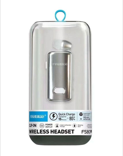 Fineblue F580 In-ear Bluetooth Handsfree Cască Argintiu