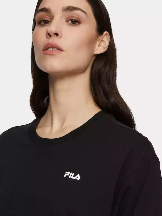 Γυναικείο Αθλητικό Crop T-shirt Μαύρο