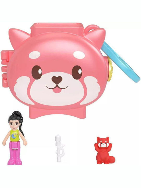 Mattel Easter Candles with Toys Miniature Polly Pocket Red Panda for 4+ Years Mattel