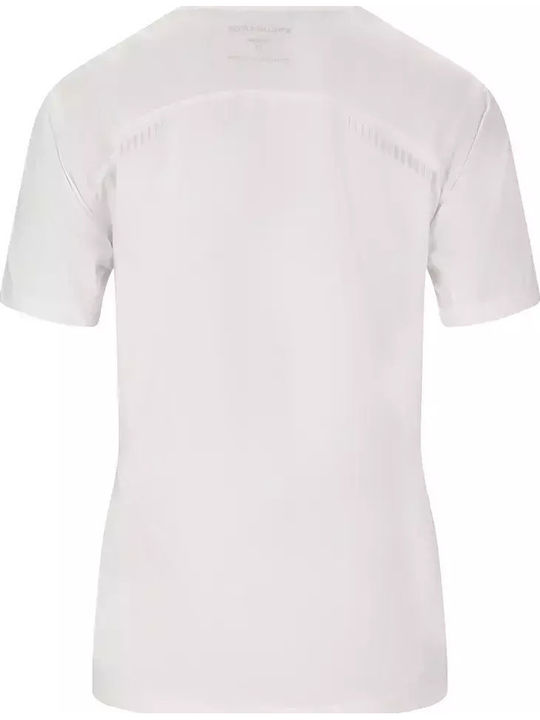Damen T-Shirt Schnell trocknend Weiß