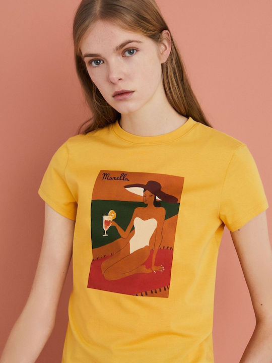 Γυναικείο T-shirt Κίτρινο