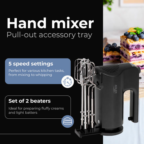 Adler Mixer Manual 550W Negru