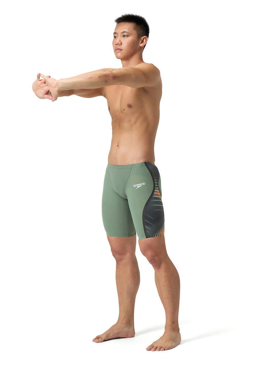 Speedo Lzr Pure Intent 2.0 15857H782 Мъжки Състезателен Заглушител Бански за плуване Зелен