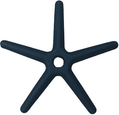 Karekla by Fragkoulakis Star For Office Chair Plastic 60x60x15cm Black