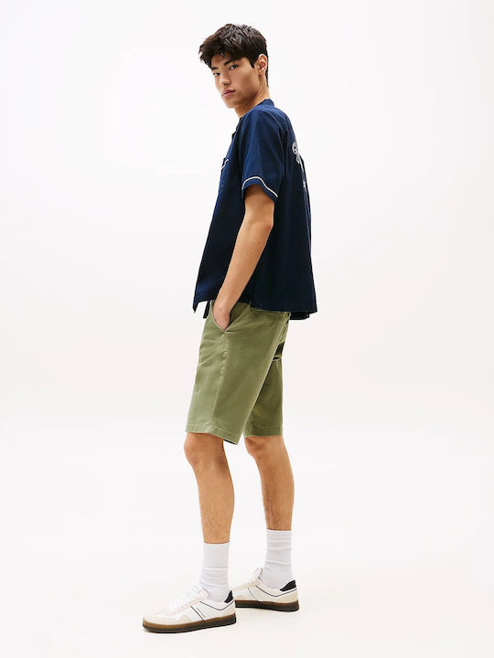 Tommy Hilfiger Șort pentru Bărbați Chino Olive