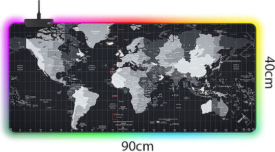 Olympus Нескользяща XXL RGB Геймърска Лесна за Почистване Подложка за Мишка 90x40