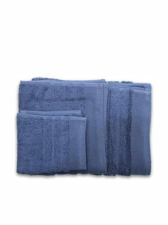 Sunshine Bath Towel Himburi 18 70x140cm Blue Weight 500gr/m²