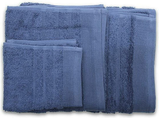 Sunshine Bath Towel Himburi 18 70x140cm Blue Weight 500gr/m²