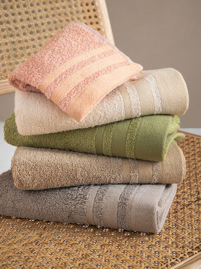 Palamaiki Bath Towel Set 3pcs Bora Green Weight 450gr/m²