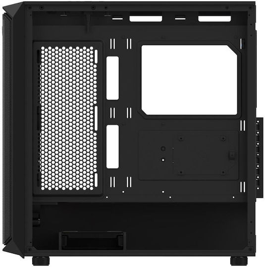 Aqirys Wezen PRO Gaming Middle Tower Carcasă Calculator cu Fereastră Laterală și Iluminare RGB Negru