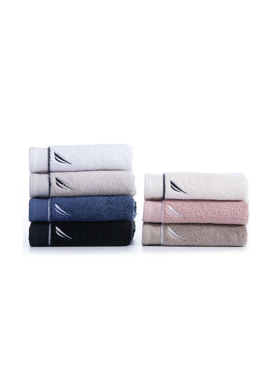 Nef-Nef Homeware Handtuch Nautica Coast 30x50εκ. Gray Gewicht 600gr/m²