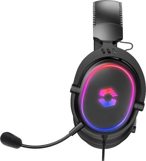 SpeedLink Conux RGB Over Ear Gaming Headset με σύνδεση 2x3.5mm / USB for Nintendo Switch / PC / PS4 / PS5 / XBOX