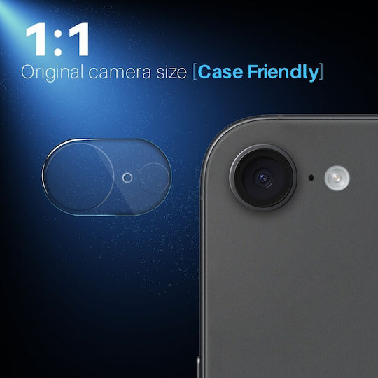 2 Stück Kameraschutz Gehärtetes Glas Transparent für das Apple iPhone 16e
