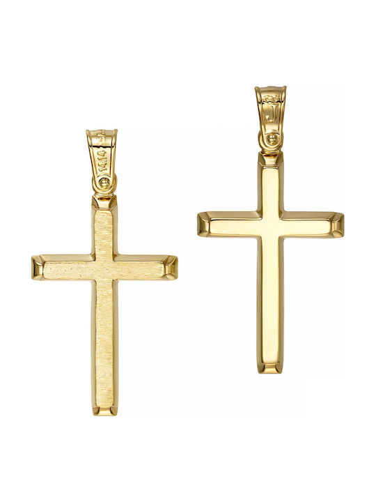 Papoulidis Jewellery Χρυσός Σταυρός 14Κ Διπλής Όψης Papoulidis Jewellery Χρυσός Σταυρός 14Κ Διπλής Όψης