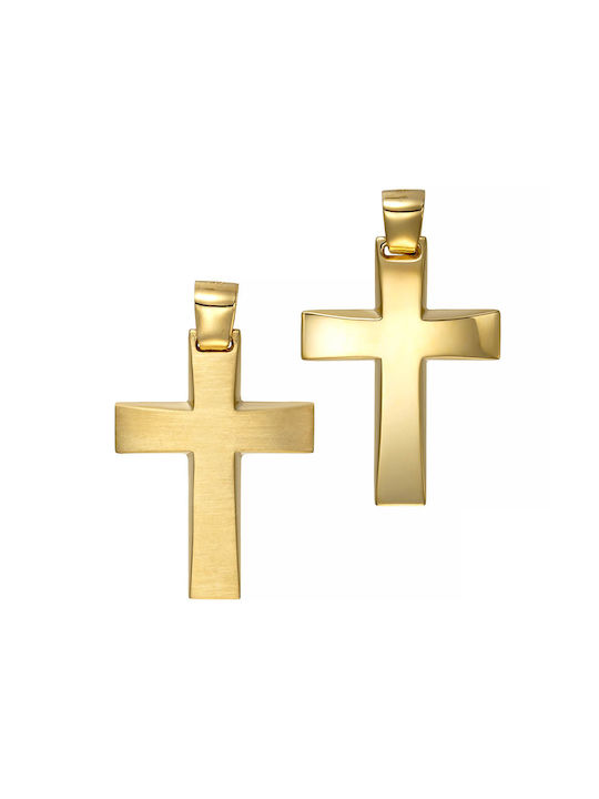 Papoulidis Jewellery Χρυσός Σταυρός 14Κ Διπλής Όψης Papoulidis Jewellery Χρυσός Σταυρός 14Κ Διπλής Όψης