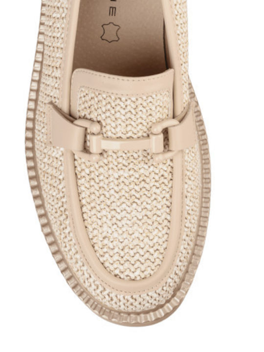 Γυναικεία Loafers σε Μπεζ Χρώμα