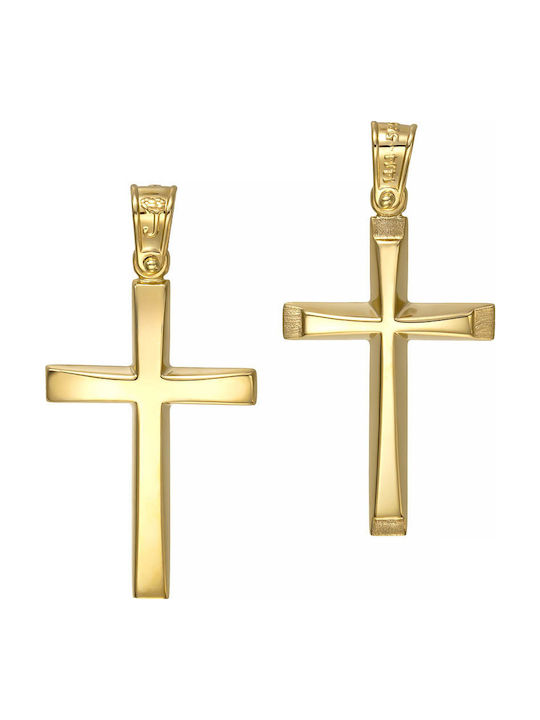Papoulidis Jewellery Χρυσός Σταυρός 14Κ Διπλής Όψης Papoulidis Jewellery Χρυσός Σταυρός 14Κ Διπλής Όψης