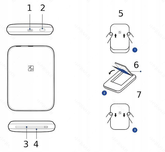 Zink Εκτυπωτής για Φωτογραφίες με Bluetooth