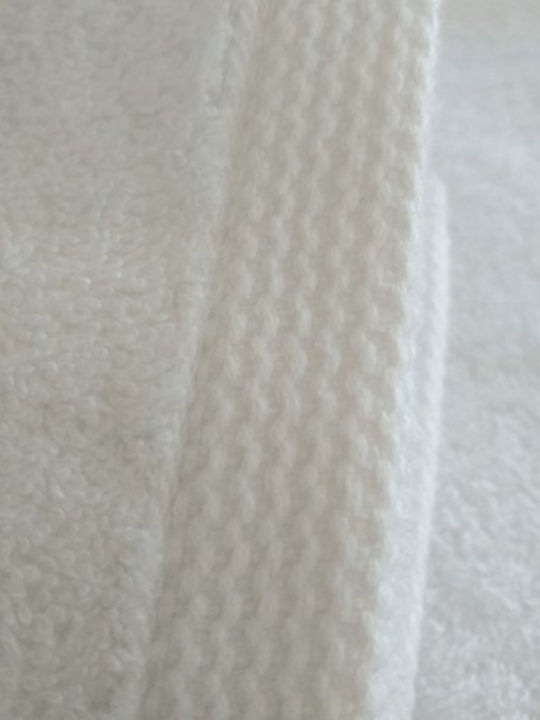 Lino Home Πετσέτα Χεριών Solid 30x50εκ. Λευκή Βάρους 600gr/m²