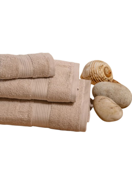 Melinen Bath Towel Set 3pcs Kenzo Beige Weight 450gr/m²