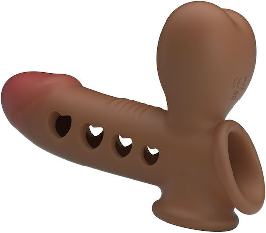 Pretty Love Penis Sleeve Προέκταση Πέους Καφέ