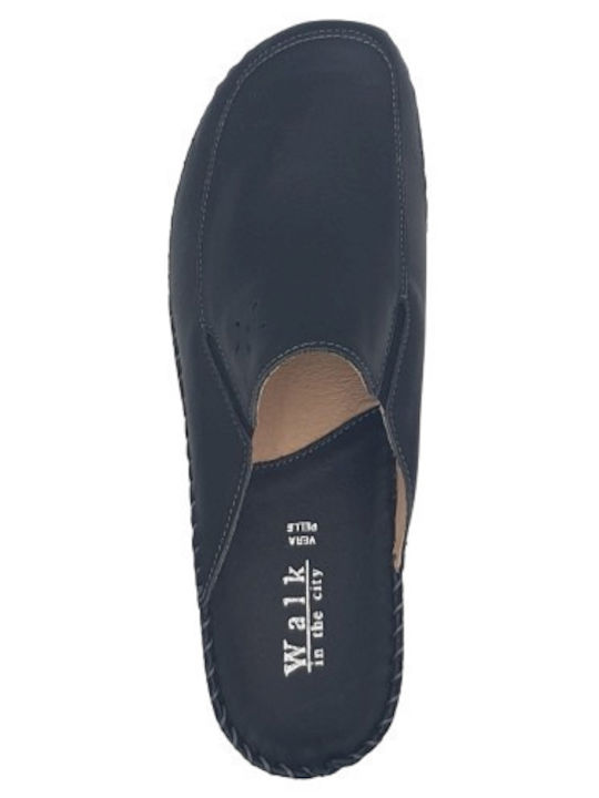 Anatomical Leather Women's Slippers Black