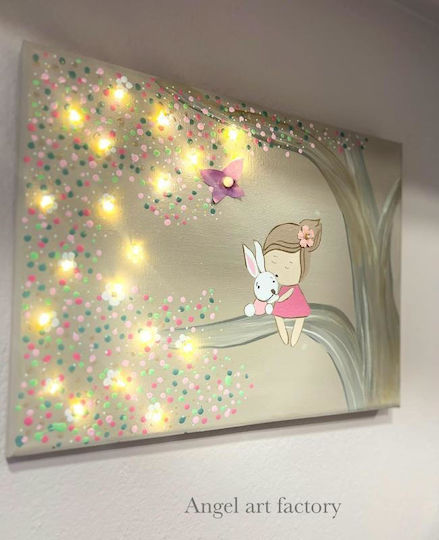 "3D Flower Butterfly" Lighted Painting Frame