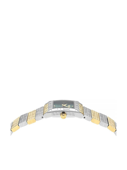 Versace Mosaic Γυναικείο Ρολόι Μπαταρίας με Χρυσό Μεταλλικό Μπρασελέ
