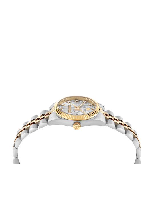 Philipp Plein Damen Uhr mit Gold Metallarmband