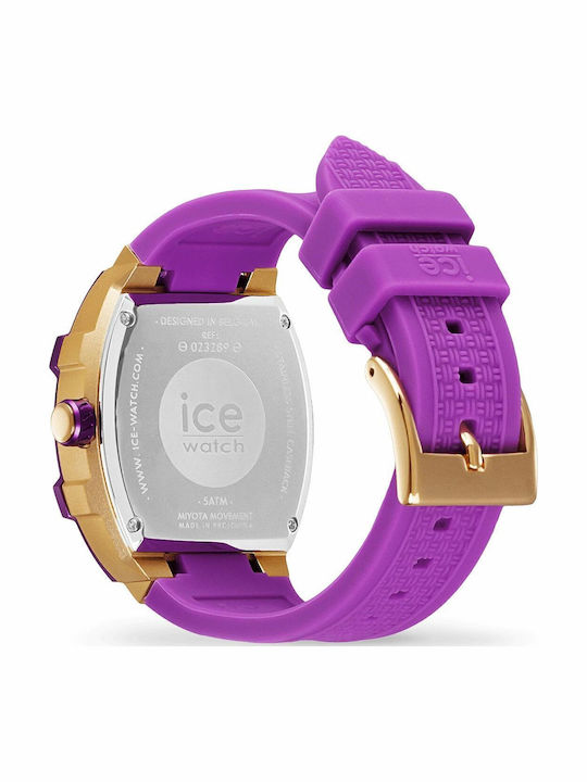 Ice Ceas de Damă cu Violet Curea din Cauciuc